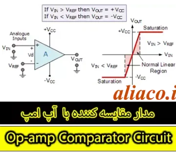مدار مقایسه کننده با آپ امپ
